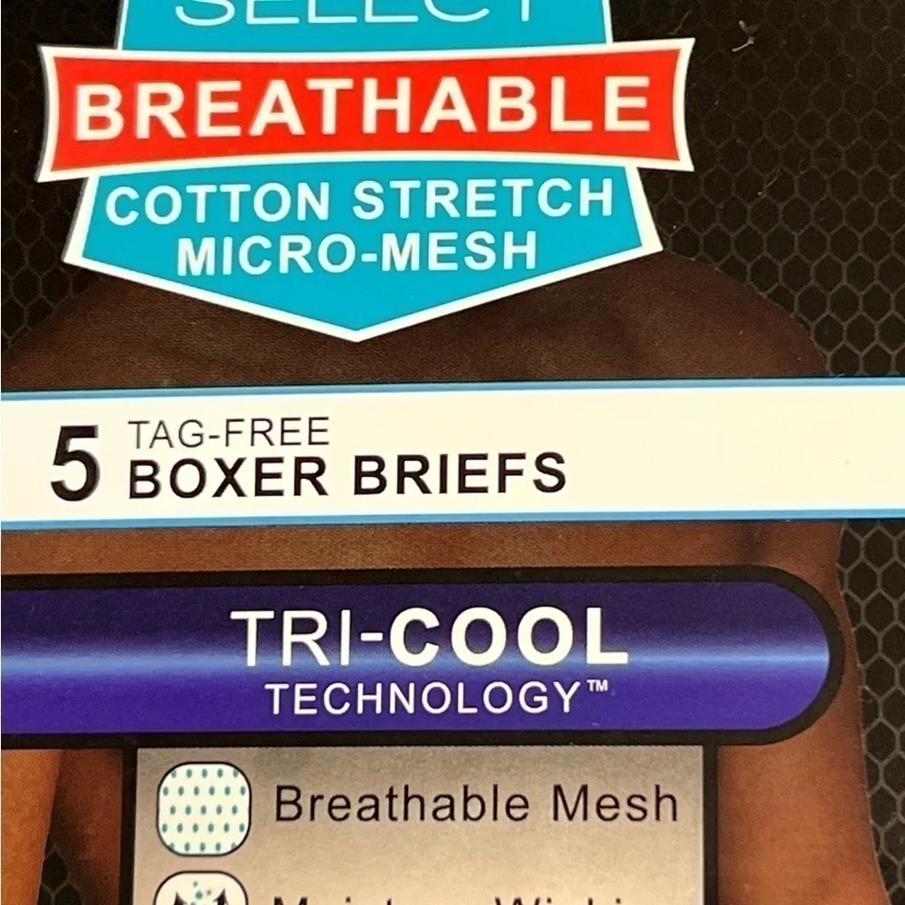 𝅺FRUIT of the Loom Men's Small Tag-free Boxer Briefs 5pk - (Multicolor, Small)